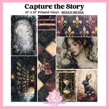 Capture the Story - Mixed Media Vinyl - 12" x 12" Sheet