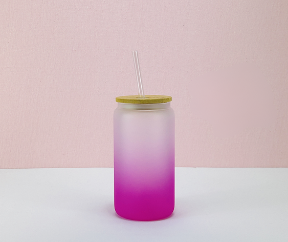 16oz Frosted Ombre Sublimation Glass