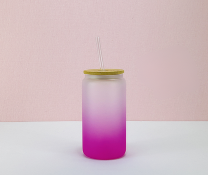 16oz Frosted Ombre Sublimation Glass
