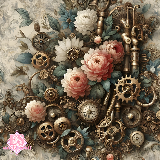 The Clockwork Bloom Collection - Chapter I - 12" x 12" Sheet