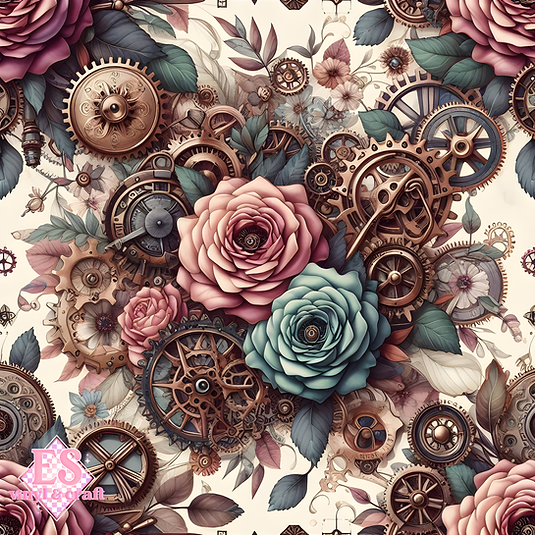 The Clockwork Bloom Collection - Chapter II - 12" x 12" Sheet