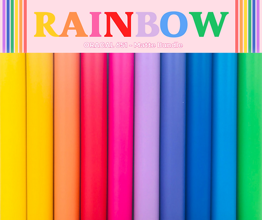 Rainbow - Oracal 651 Matte or Glossy Roll Bundles x 10 Rolls