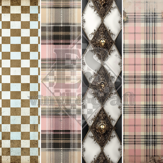 Wonder Pattern - Line Split - 12" x 12" Sheet