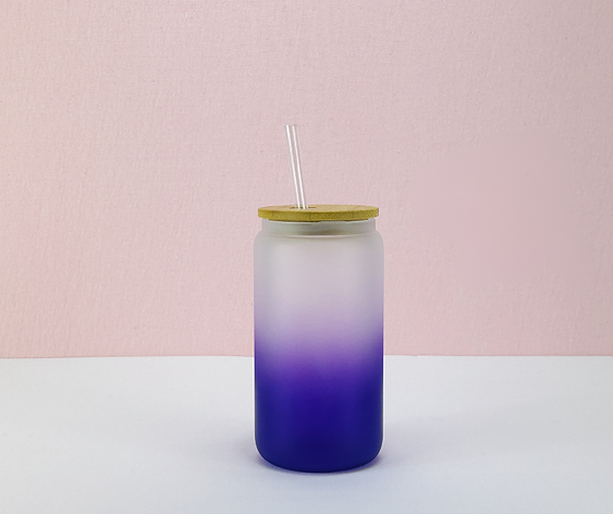 16oz Frosted Ombre Sublimation Glass
