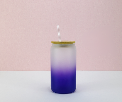 16oz Frosted Ombre Sublimation Glass