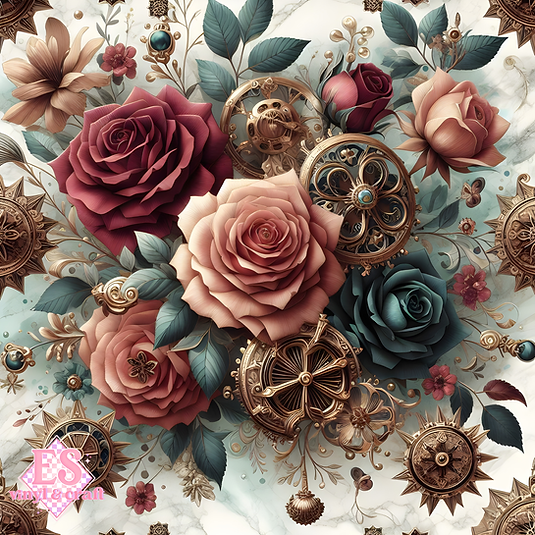 The Clockwork Bloom Collection - Chapter II - 12" x 12" Sheet