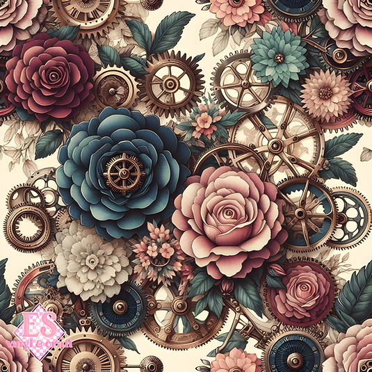 The Clockwork Bloom Collection - Chapter I - 12" x 12" Sheet