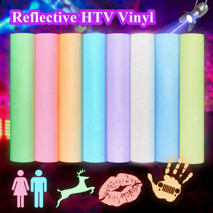 Teckwrap Holographic Reflective HTV Sheet Pack (11 Sheets)