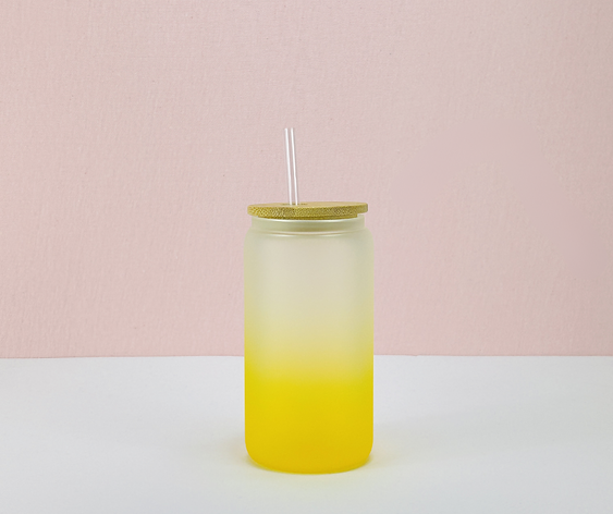 16oz Frosted Ombre Sublimation Glass