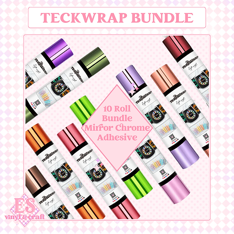 Bubble Free Mirror Chrome Roll Bundle (10 Rolls)