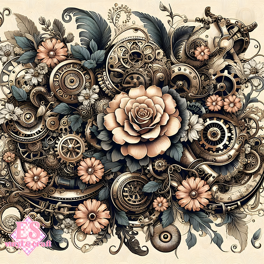 The Clockwork Bloom Collection - Chapter II - 12" x 12" Sheet