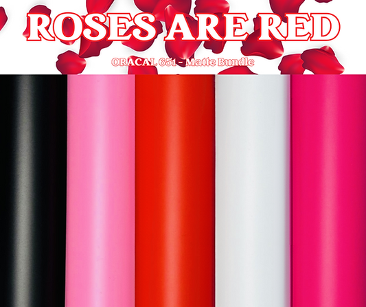Roses are Red - Oracal 651 Matte or Glossy Roll Bundles x 6 Rolls