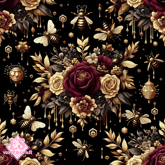 Nocturnal Honey Garden Collection - Section 2 - 12" x 12" Sheet