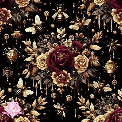 Nocturnal Honey Garden Collection - Section 2 - 12" x 12" Sheet