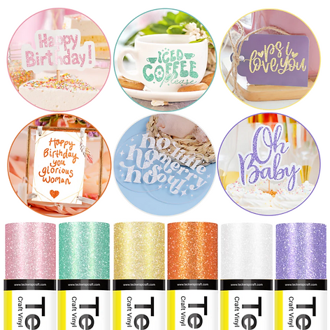 Burst Glitter A4 Sheet Bubdle (6 Sheets)