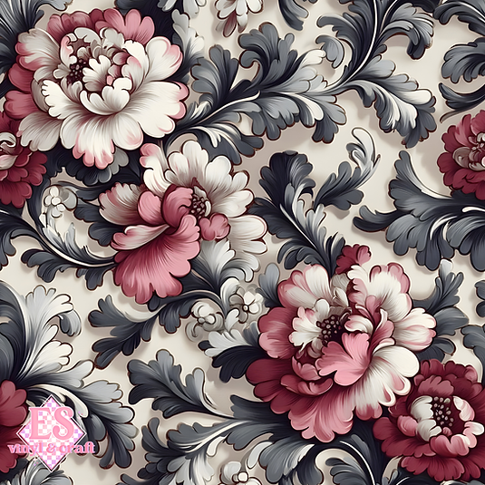 Velvet Baroque Collection LARGE - Section 4 - 12" x 12" Sheet