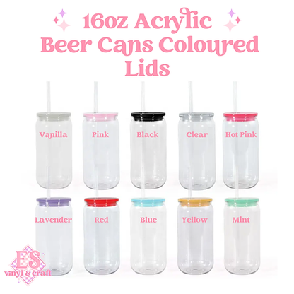 16oz Acrylic Beer Cans