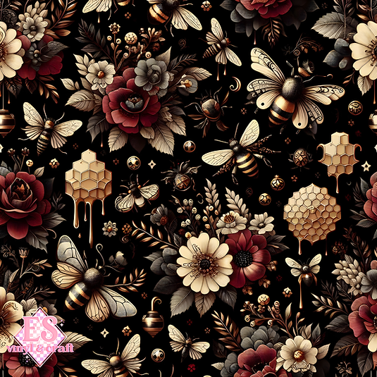 Nocturnal Honey Garden Collection - Section 2 - 12" x 12" Sheet