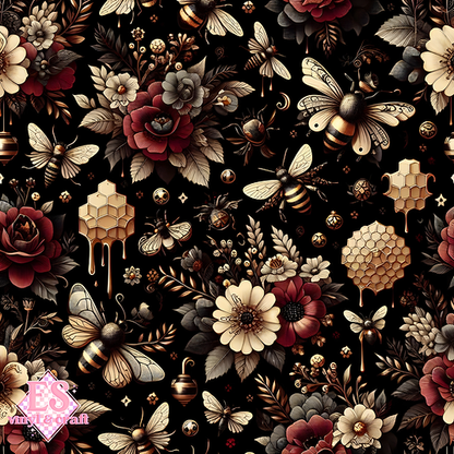 Nocturnal Honey Garden Collection - Section 2 - 12" x 12" Sheet
