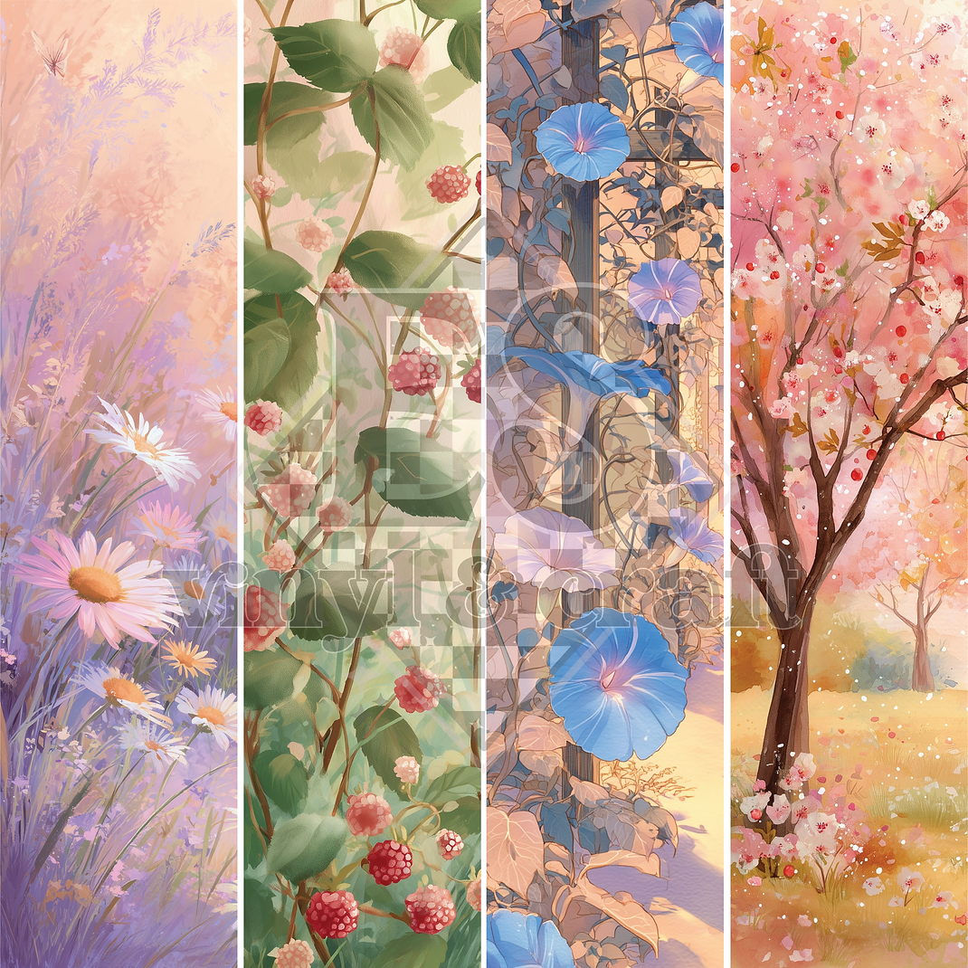 Spring has Sprung! - Line Split - 12" x 12" Sheet
