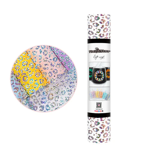 Mermaid and Leopard Holographic Pattern