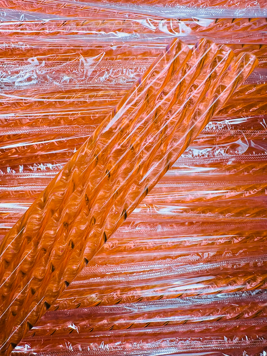 Peach Swirl Straw
