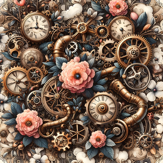 The Clockwork Bloom Collection - Chapter II - 12" x 12" Sheet