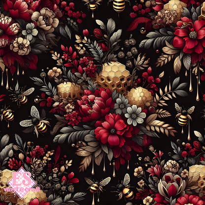 Nocturnal Honey Garden Collection - Section 2 - 12" x 12" Sheet