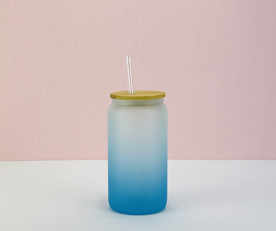 16oz Frosted Ombre Sublimation Glass