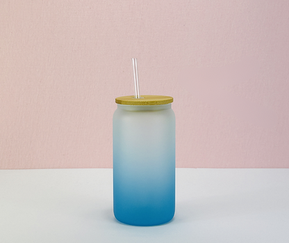 16oz Frosted Ombre Sublimation Glass