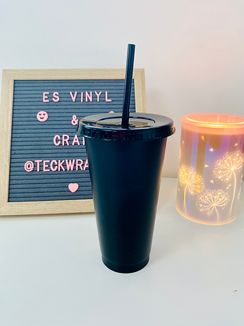Black Solid Cold Cup - 24oz