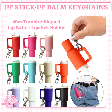 Stanley 40oz Tumbler Lipstick / Chap Stick Keychain (13 Colours)