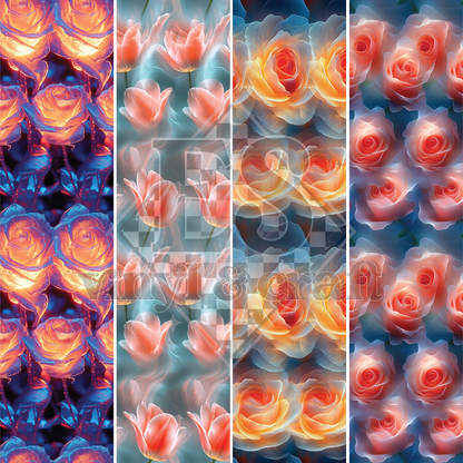 Luminous Petals - Line Split - 12" x 12" Sheet