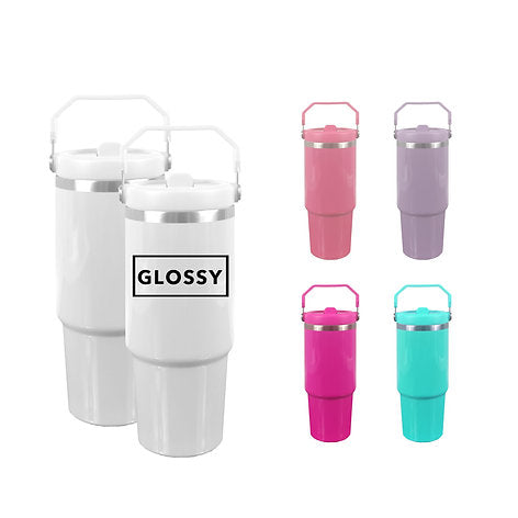 30oz Tumblers (Flip Handles) Sublimation Ready!