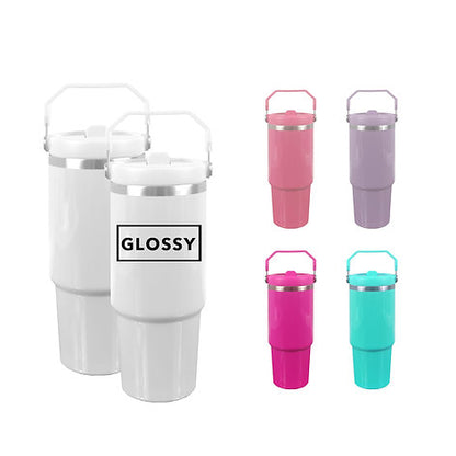 30oz Tumblers (Flip Handles) Sublimation Ready!