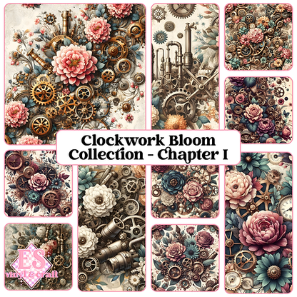 The Clockwork Bloom Collection - Chapter I - 12" x 12" Sheet