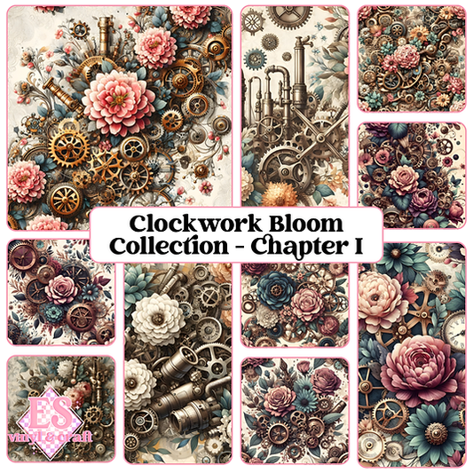 The Clockwork Bloom Collection - Chapter I - 12" x 12" Sheet