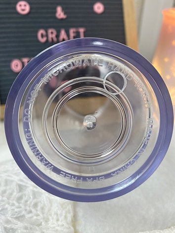Snowglobe Double Wall Clear Insulated Pre Drilled Boba Tumbler