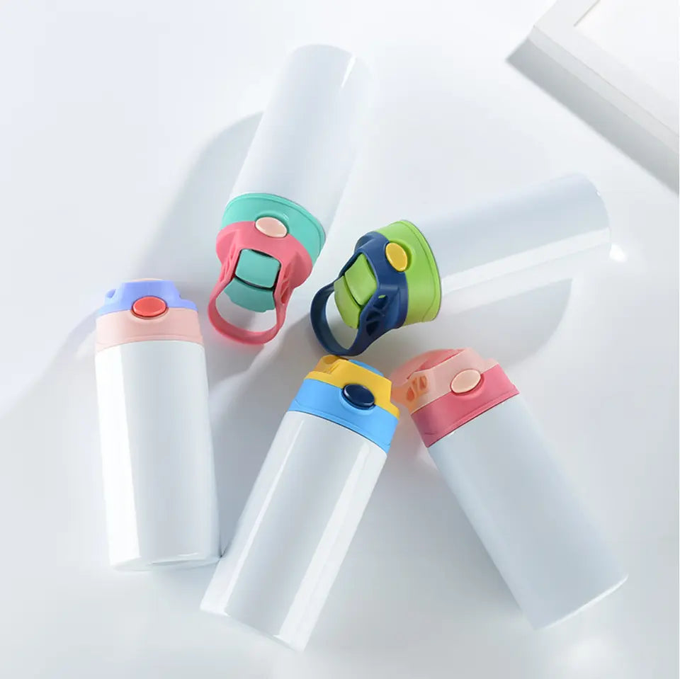 12oz Kids Flip-top White Sublimation Cup