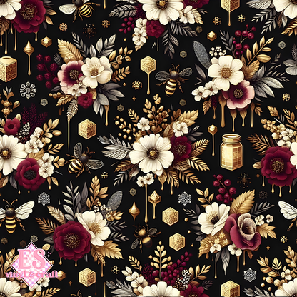 Nocturnal Honey Garden Collection - Section 2 - 12" x 12" Sheet