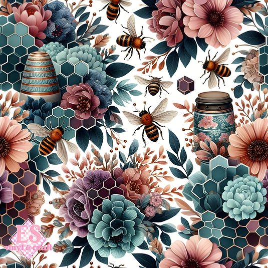 The Botanical Hive Collection - Section 1 - 12" x 12" Sheet