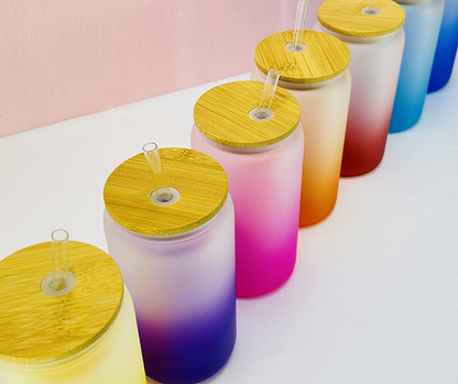 16oz Frosted Ombre Sublimation Glass