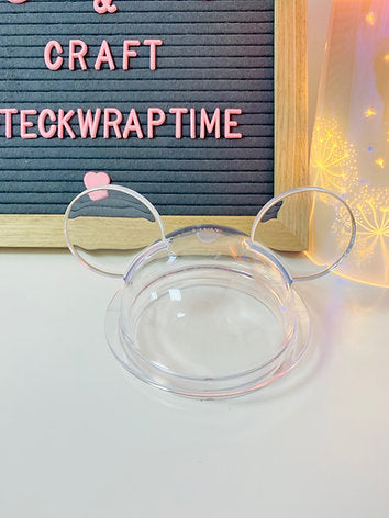 Mouse Ears Snowglobe Lid Clear