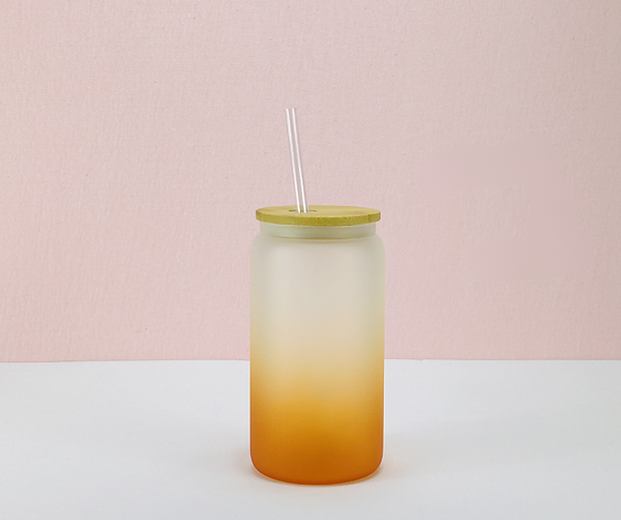 16oz Frosted Ombre Sublimation Glass