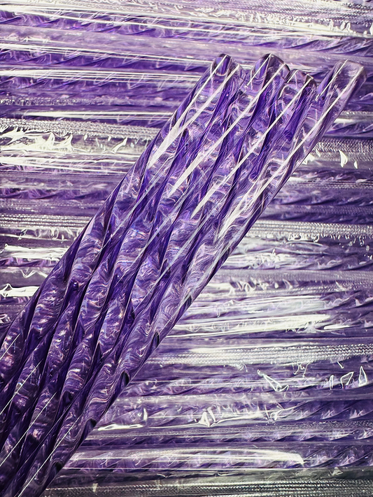 Lilac Swirl Straw