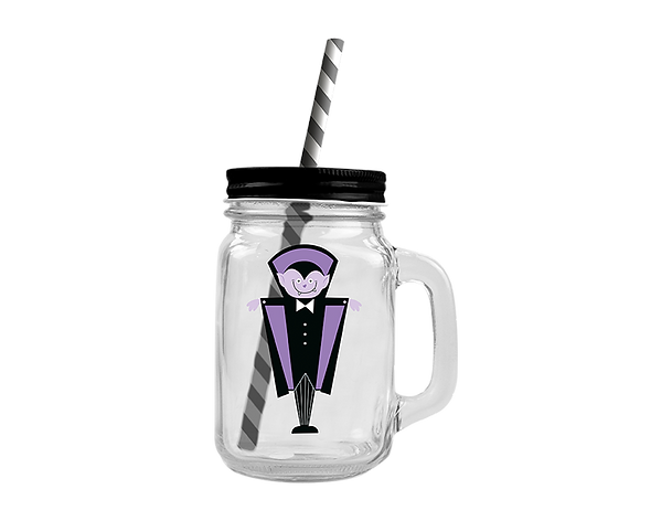 Halloween Mason Jar with Handle