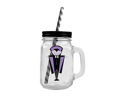 Halloween Mason Jar with Handle