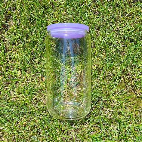 16oz Clear Beer Cans with Plastic Coloured Lid and Plastic Straw