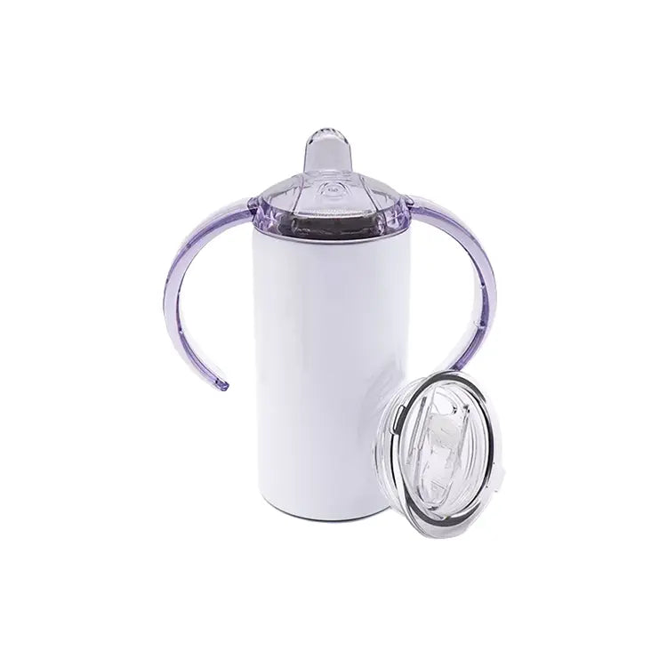12oz White Sublimation Sippy Cup