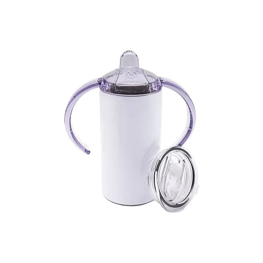 12oz White Sublimation Sippy Cup